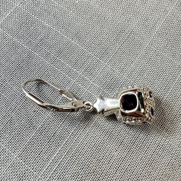 BBJ Deep Amethyst Sterling Silver Earrings - Picture 9 of 15